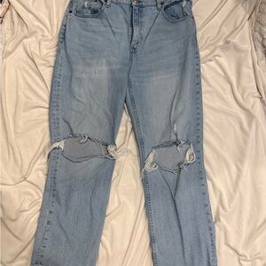 Abercrombie & Fitch  Light Blue Ripped Jeans